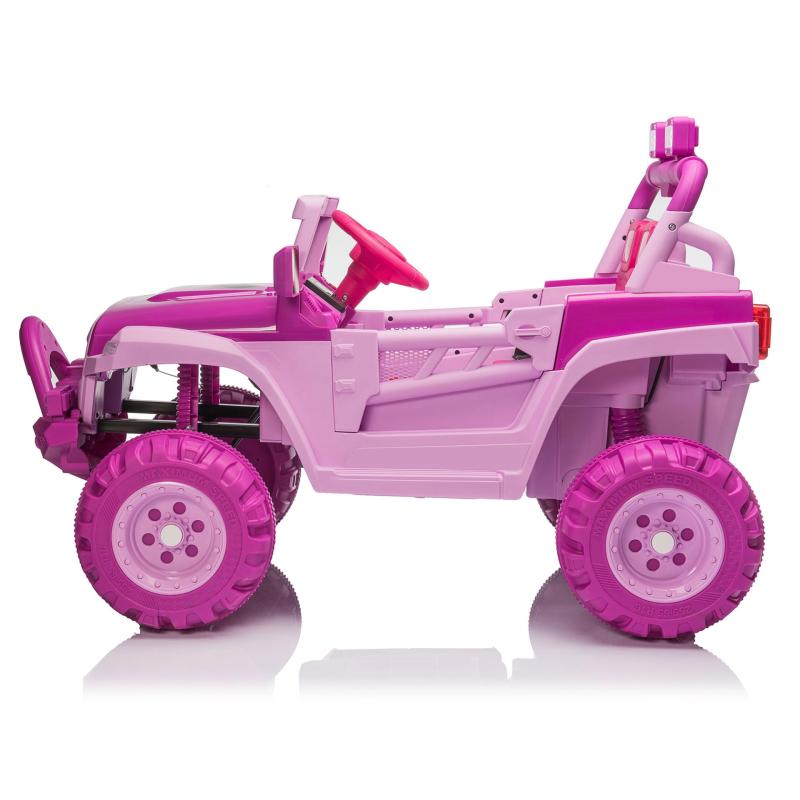 12V Kids Ride On Electric Motorized Off-Road Vehicle w/ 2.4G Remote Control, Pink+ Rose Red TH17X0713 5 1