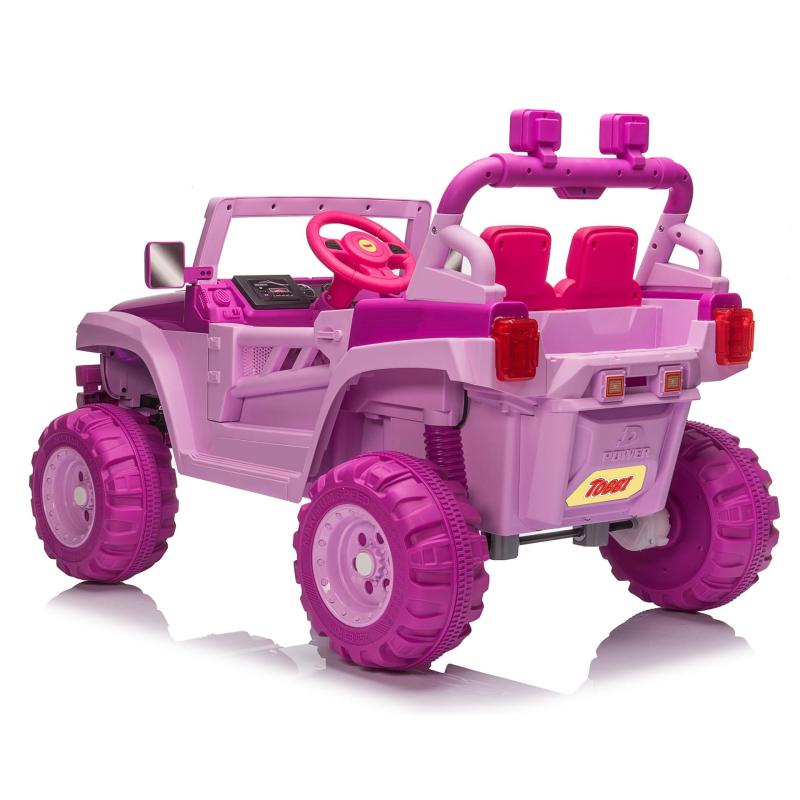 12V Kids Ride On Electric Motorized Off-Road Vehicle w/ 2.4G Remote Control, Pink+ Rose Red TH17X0713 8 1