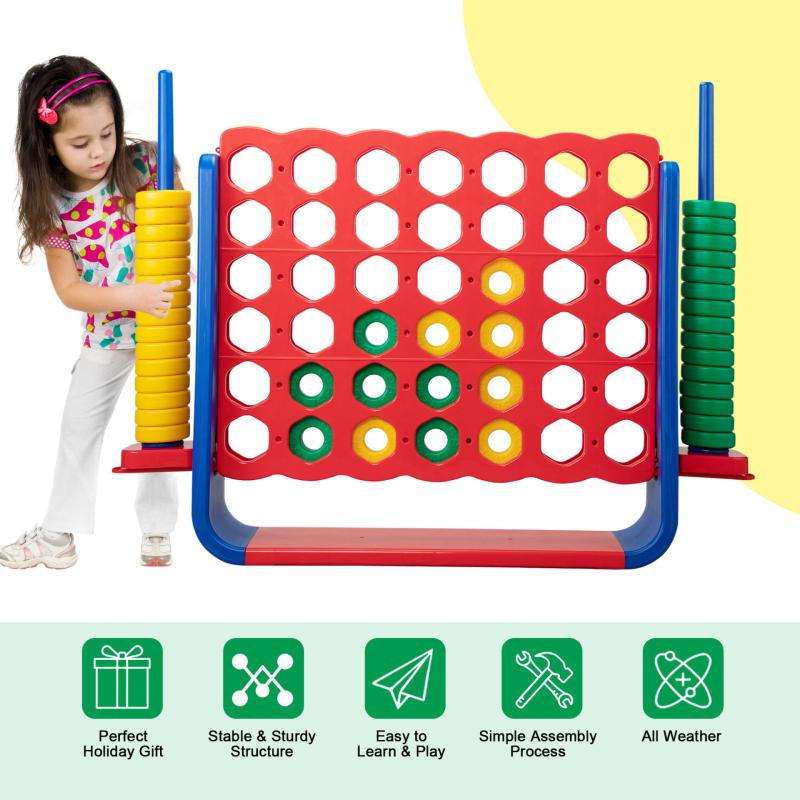Large Jumbo Connect Four in a Row Game for Kids and Adults TH17X0875 zt2