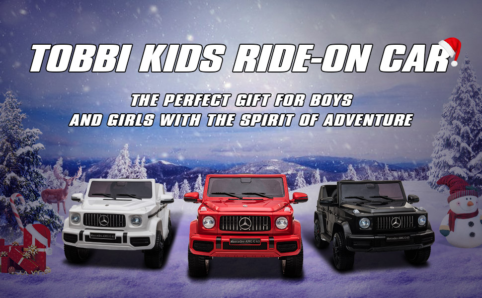 Tobbi 12V Mercedes-Benz AMG G63 Kids Ride On Cars Toys with Remote Control, Black TH17Y0552 9 1