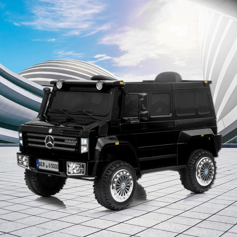 Tobbi 6V Mercedes Benz Unimog U500 Kids Ride on SUV Car with Remote Control, Black TH17Y0606 cj 1