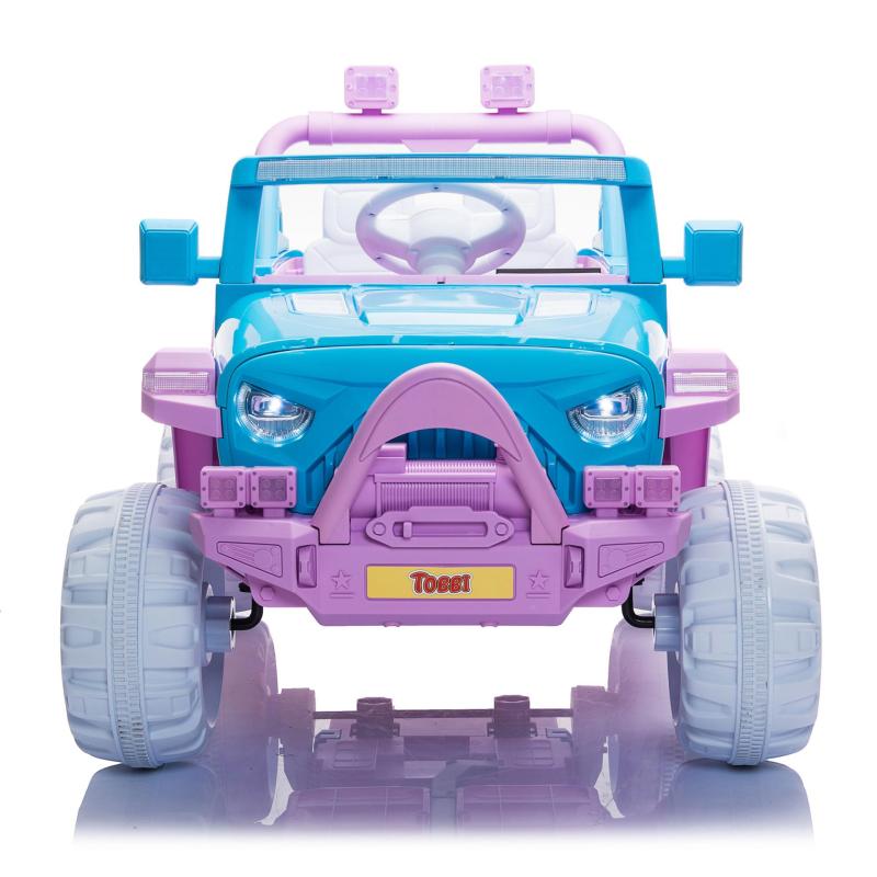 12V Kids Ride On Electric Motorized Off-Road Vehicle w/ 2.4G Remote Control, Blue+ Purple TH17Y0714 1