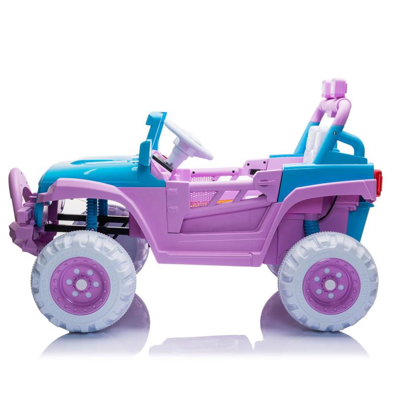 12V Kids Ride On Electric Motorized Off-Road Vehicle w/ 2.4G Remote Control, Blue+ Purple TH17Y0714 3