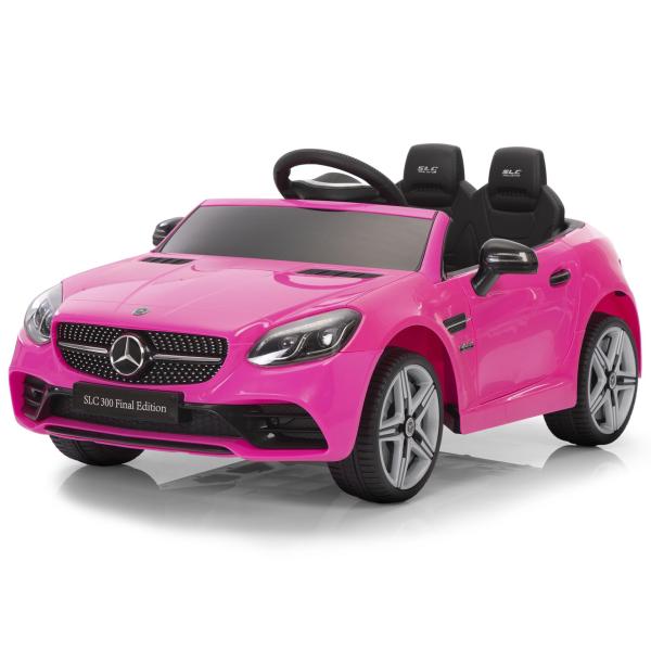 TOBBI 12V Kids Ride On Car Mercedes Benz SLC 300 Licensed Kids Electric car for Boys Girls, Pink TH17Y0966 5 Authorized Cars
