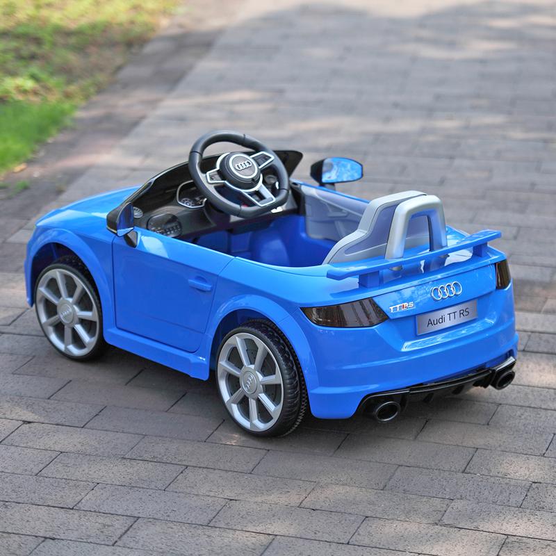 Tobbi Audi TT RS Ride On Car For Kids With Remote Control, Blue audi tt rs licensed ride on car blue 35