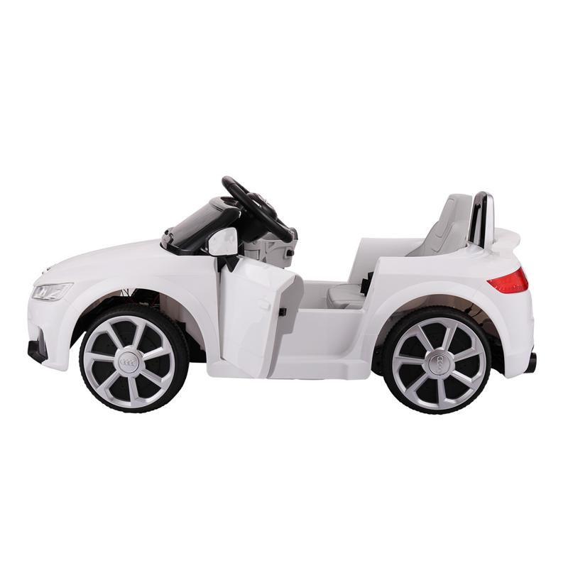 Tobbi Audi TT RS Ride On Car For Kids With Remote Control, White audi tt rs licensed ride on car white 18