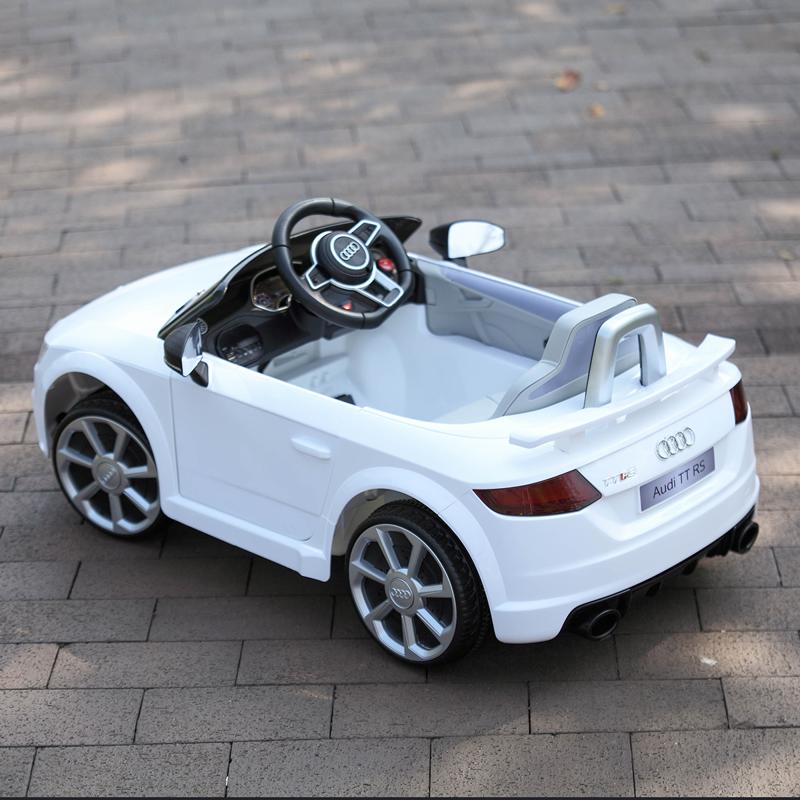 Tobbi Audi TT RS Ride On Car For Kids With Remote Control, White audi tt rs licensed ride on car white 33