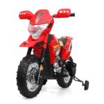Tobbi Kids Electric Toy Dirt Bike with Training Wheels auxiliary kids ride on motorcycle red 7