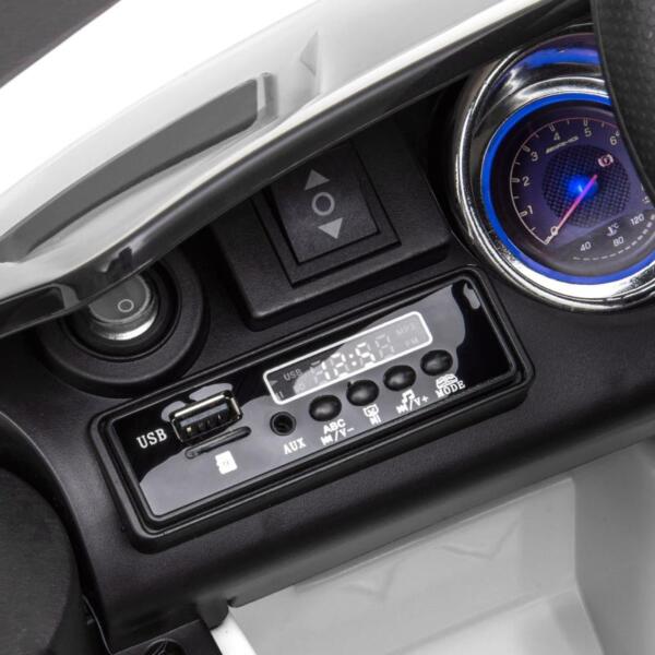 Tobbi 12V Mercedes-Benz GTR-AMG Kids Electric Ride On Car, White benz gtr amg licensed 12v electric car white 29