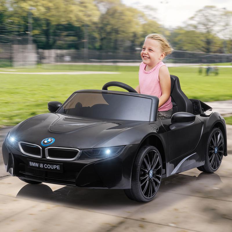 Tobbi 12V Kids BMW Ride on Car With Remote Control, Black bmw licensed i8 12v kids ride on car black 12