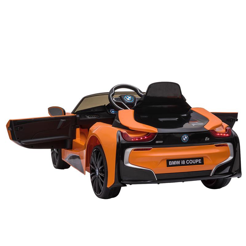 Tobbi BMW Ride on Car With Remote Control For Kids, Orange bmw licensed i8 12v kids ride on car orange 1