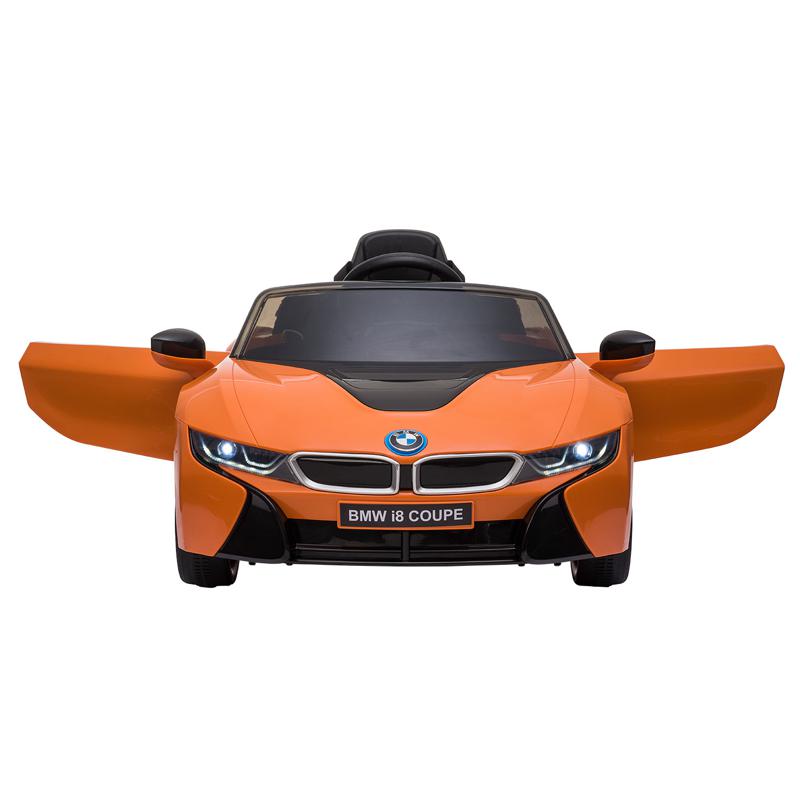Tobbi BMW Ride on Car With Remote Control For Kids, Orange bmw licensed i8 12v kids ride on car orange 13