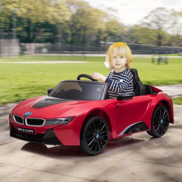 Tobbi BMW Ride on Car With Remote Control For Kids, Red bmw licensed i8 12v kids ride on car red 15