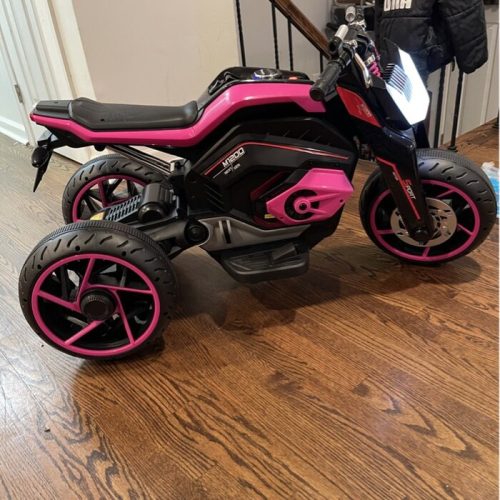 Tobbi 12V Battery Powered Motorcycle Kids Ride On Toy with 3 Wheels, Ostrich Series photo review