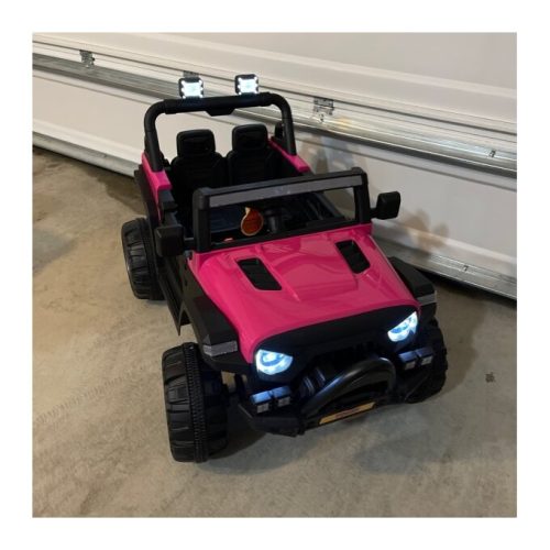 12V Electric Kids Ride On Truck, Battery Powered Ride On Toy Car with Remote Control, Rose Red photo review