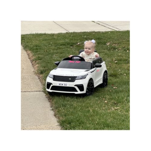 12V Licensed Land Rover VELAR Electric Toy Car, Battery Powered Kids Ride On Car with Parental Remote, White photo review
