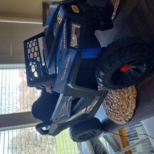 12V Kids Ride on Car Toy Electric Off-Road UTV Truck Battery Powered, Black Blue, Squirrel-Rock Squirrel photo review