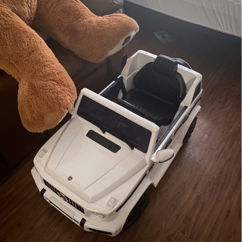 12V Licensed Mercedes Benz G63 Electric Kids Ride on Car with Remote Control, White, Tawny Fish Owl photo review