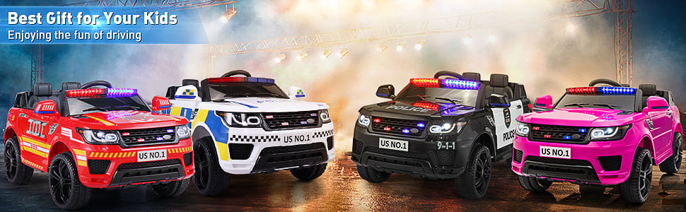 Tobbi 12V Battery Powered Kids Ride On Toy Police Car W/ RC For 3-8 Years Old d180b749 2500 4d2c a918 68a30951deb1. CR00970300 PT0 SX970 V1 4 1