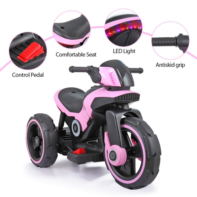 Tobbi Electric Motorcycle Tricycle Battery Operated electric motorcycle tricycle battery operated pink 13