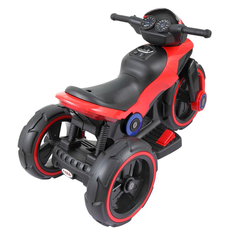 Tobbi 6V Electric Motorcycle Tricycle W/ 3 Wheel electric motorcycle tricycle battery operated red 4