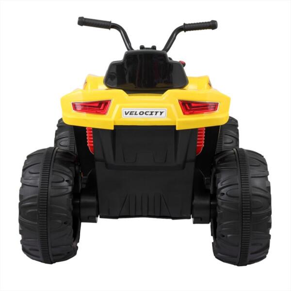 Tobbi Battery Powered Ride On Kids ATV With Remote, Yellow electric ride on atv with 4 wheel white 0 副本