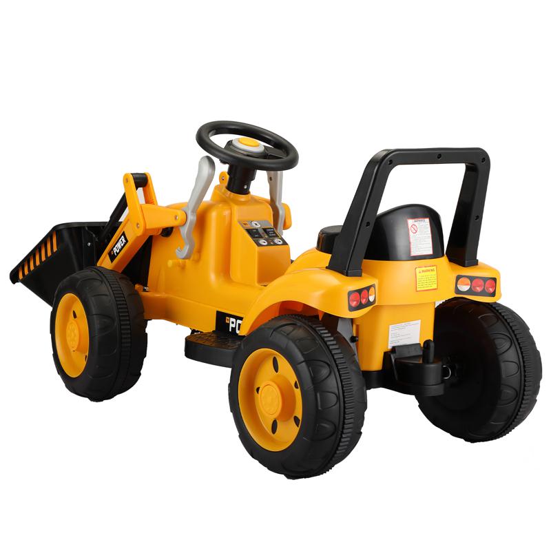 Tobbi 6V Kids Electric Tractor Car with Horn for Kids 3-8 years, Yellow excavator ride tractor for kids pink 7