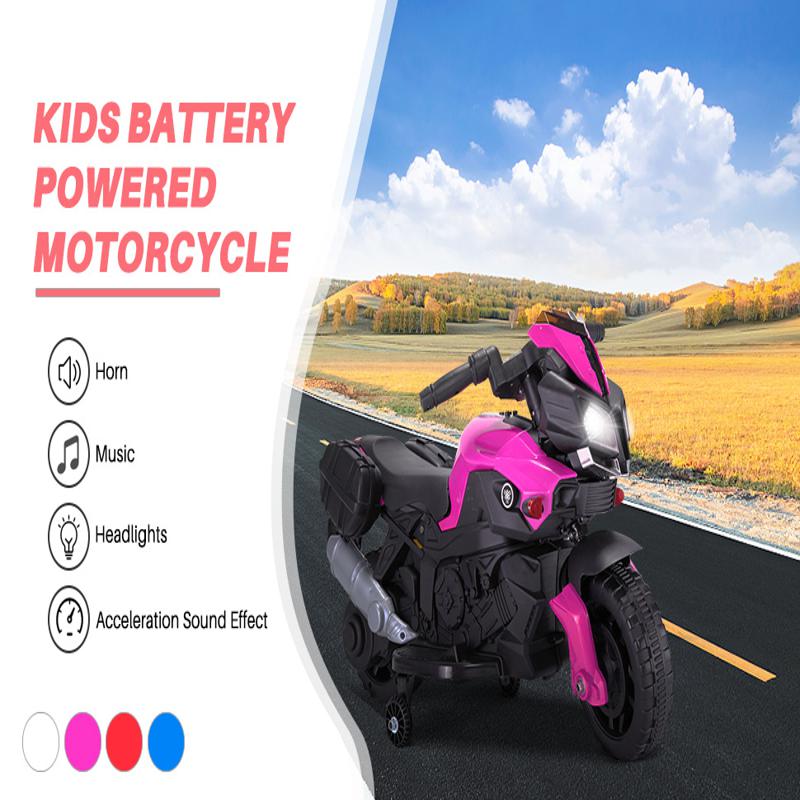 Tobbi Kid's Ride on Motorcycle Toy kids electric ride on motorcycle white 35