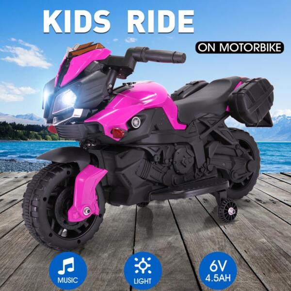 Tobbi Kid's Ride on Motorcycle Toy kids electric ride on motorcycle white 37