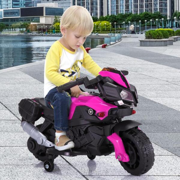 Tobbi Kid's Ride on Motorcycle Toy kids electric ride on motorcycle white 4 1