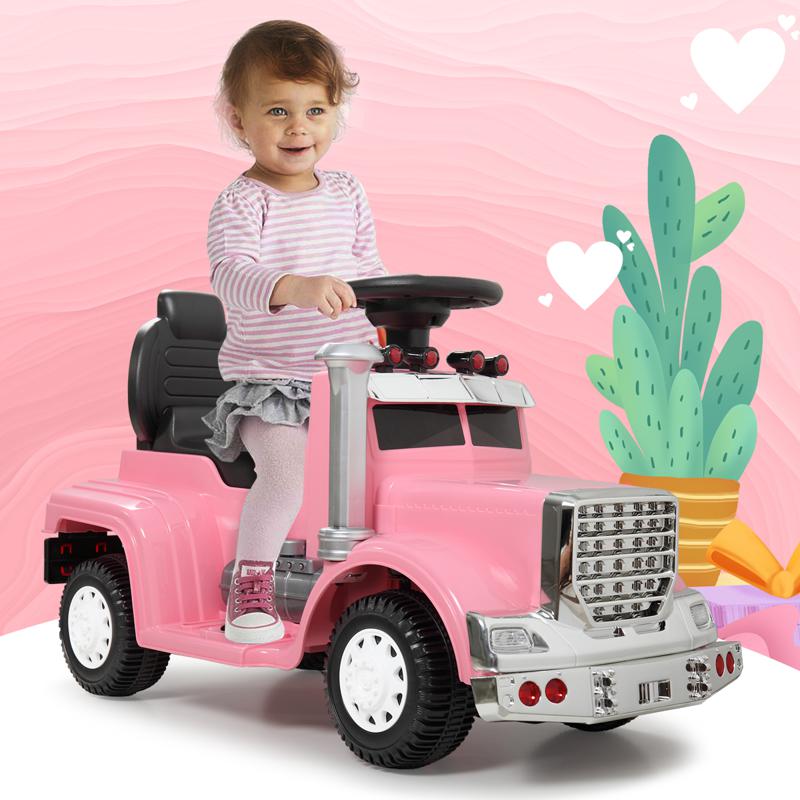 Tobbi Push Riding Toys for Toddlers, Pink kids push ride on car for toddler pink 15