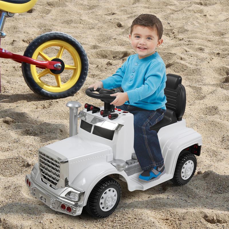 Tobbi Push Riding Toys for Toddlers, White kids push ride on car for toddler white 13
