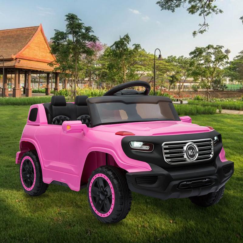 Tobbi 6V Kids Power Wheel SUV Ride On Toy with Remote, Pink kids ride on car 6v racing vehicle pink 15