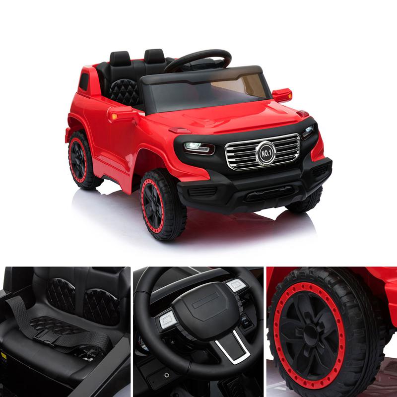 Tobbi Ride On Power Wheels Cars For Kids with Remote, Red kids ride on car 6v racing vehicle red 13