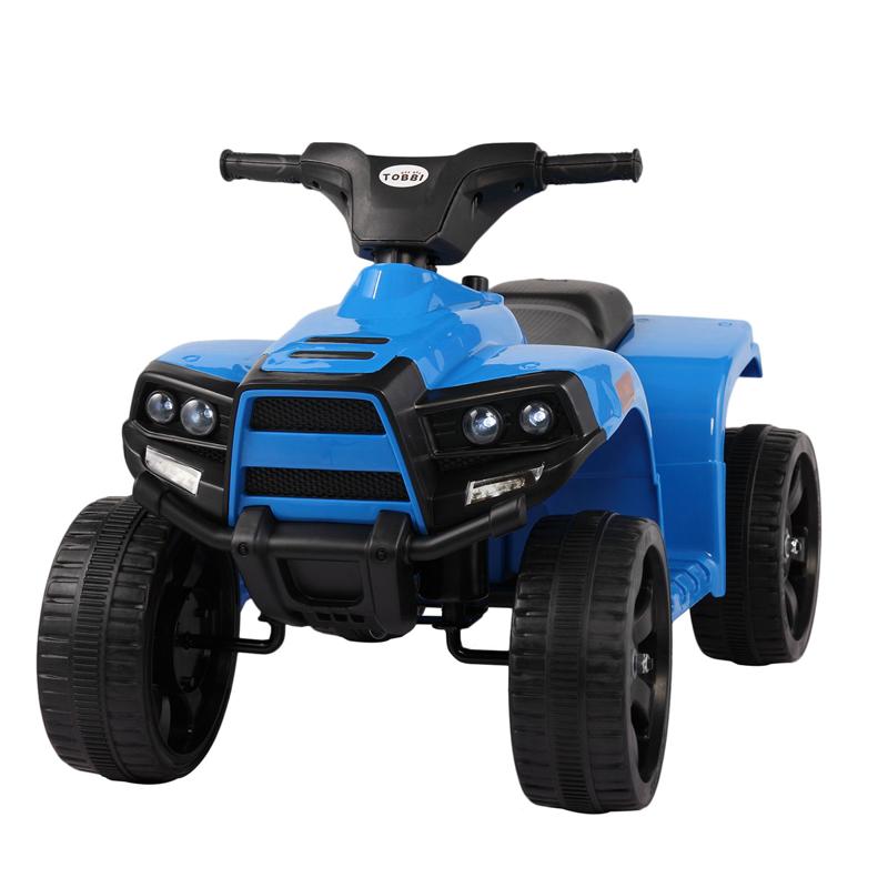 Tobbi 6V Kids Electric ATV 4 Wheeler Ride On Quad, Blue kids ride on car atv 4 wheels battery powered blue 17