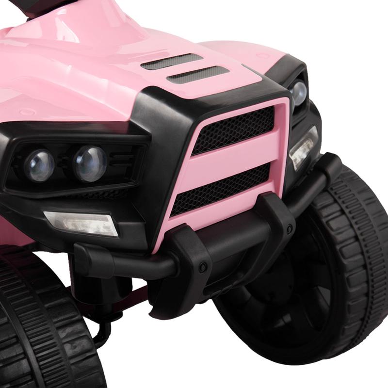 Tobbi 6V Kids Electric ATV 4 Wheeler Ride On Quad, Pink kids ride on car atv 4 wheels battery powered pink 21