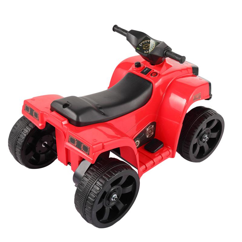 Tobbi 6V Kids Electric ATV 4 Wheeler Ride On Quad, Red kids ride on car atv 4 wheels battery powered red 2