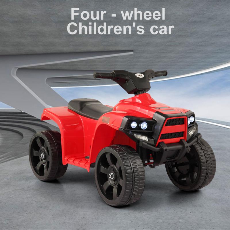 Tobbi 6V Kids Electric ATV 4 Wheeler Ride On Quad, Red kids ride on car atv 4 wheels battery powered red 8 1