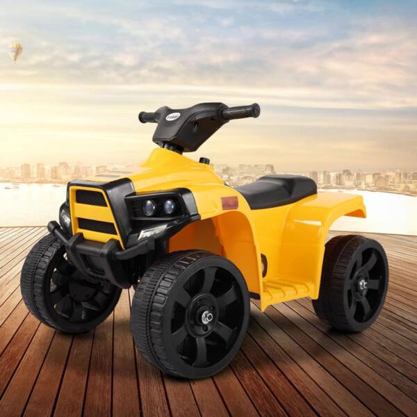 Tobbi Four Wheeler Electirc Ride On Quad ATV For Kids, Yellow kids ride on car atv 4 wheels battery powered yellow 9