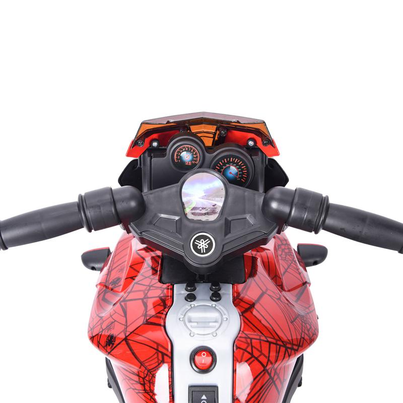 Tobbi 6V Red Motorcycle toy for Kids W/ Toolbox kids ride on motorcycle for kids aged 37 60 months white 18 1