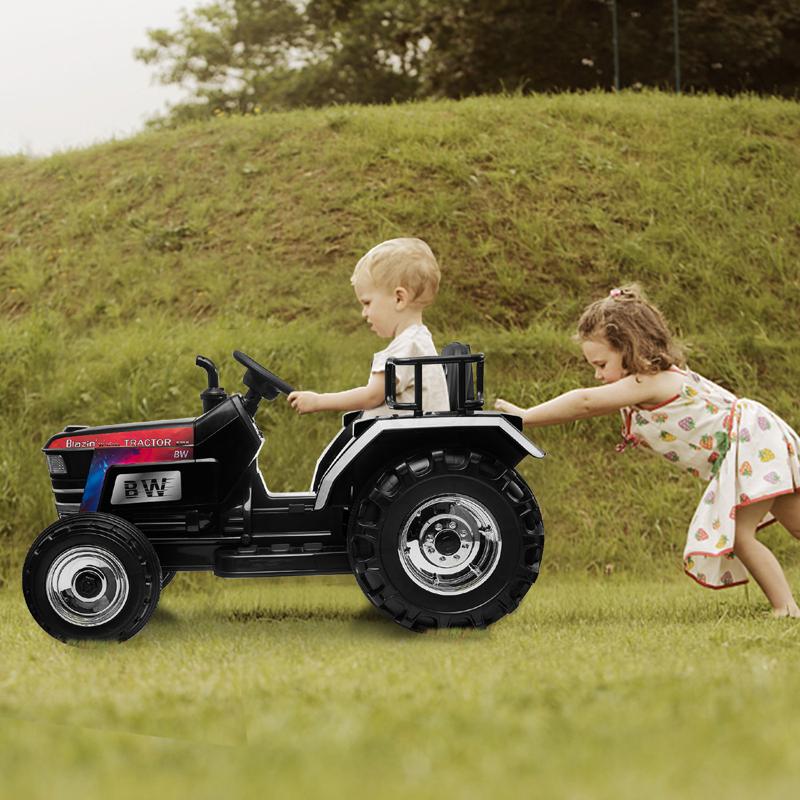 Tobbi 12V Kids Ride On Tractor with Remote Control for 3-6 Years, Black kids ride on tractor with remote control black 25