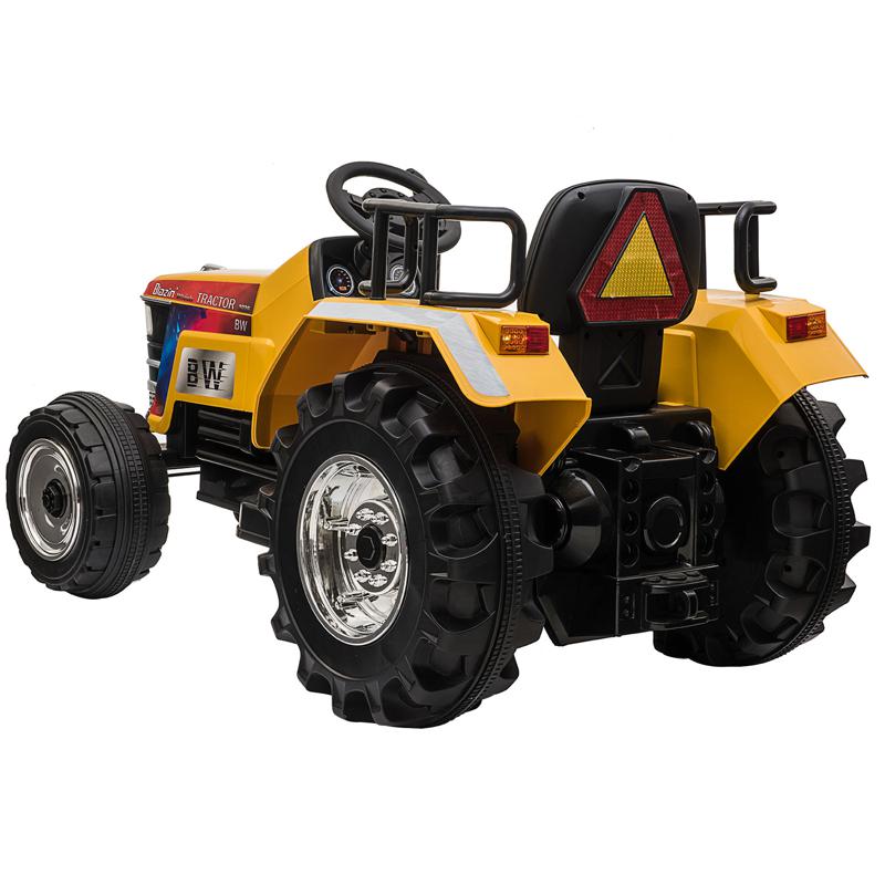 Tobbi 12V Kids Ride On Tractor with Remote Control for 3-6 Years, Yellow kids ride on tractor with remote control yellow 7