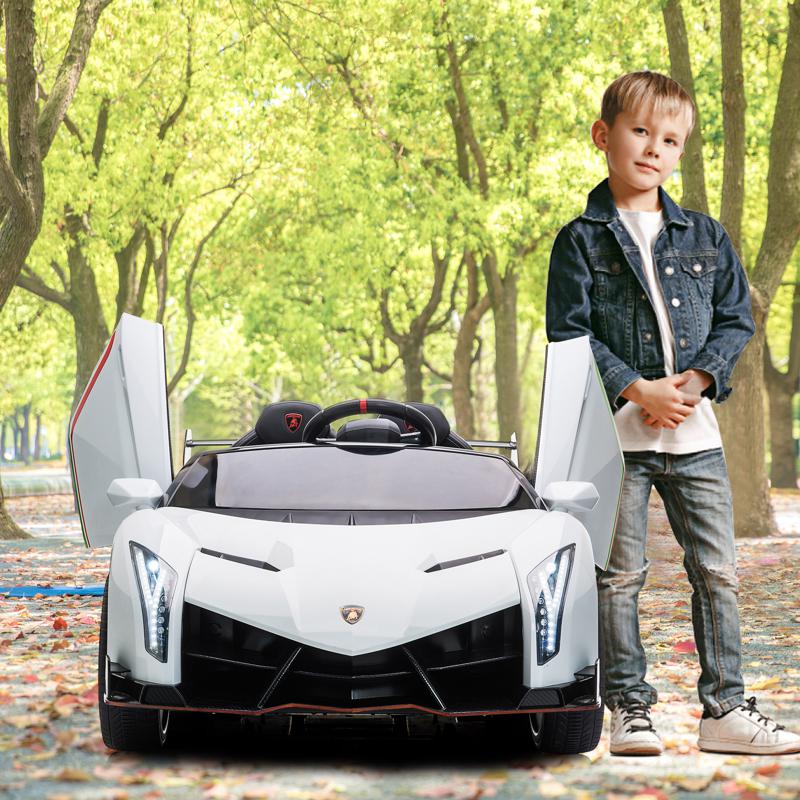 Tobbi Licensed Lamborghini Sian 12V Children’s Electric Ride On Car Toy lamborghini veneno 12v kids ride on car white 19