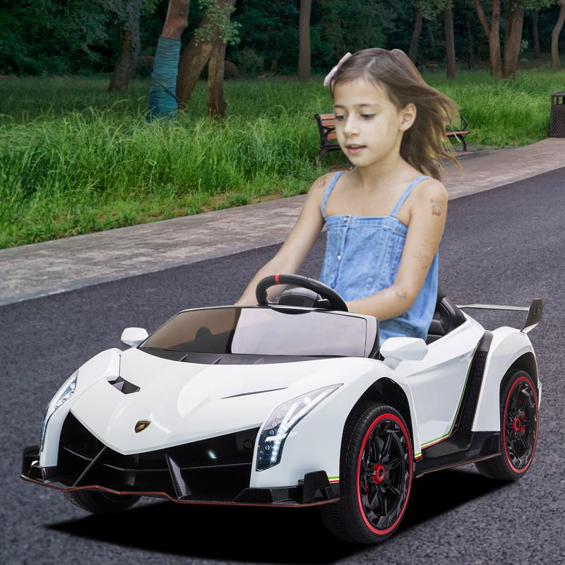 Tobbi Licensed Lamborghini Sian 12V Children’s Electric Ride On Car Toy lamborghini veneno 12v kids ride on car white 22