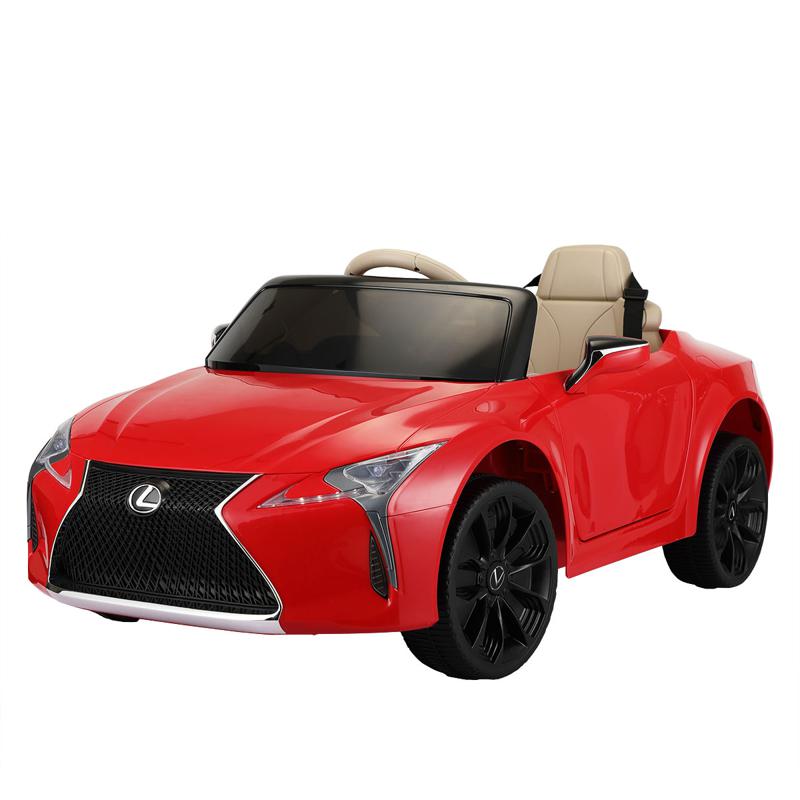 Tobbi Lexus Licensed LC500 Kids Electric Car With Remote, Red lexus licensed lc500 electric vehicle red 2 副本