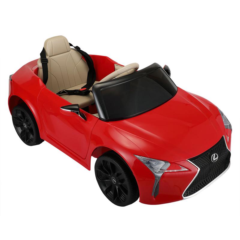Tobbi Lexus Licensed LC500 Kids Electric Car With Remote, Red lexus licensed lc500 electric vehicle red 7