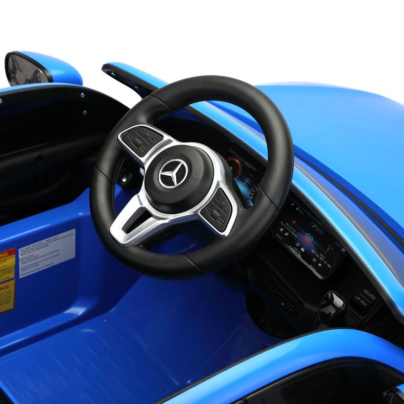 Tobbi Mercedes-Benz EQC Officially Licensed Ride-On Kid's Toy Car, Blue mercedes benz eqc licensed ride on kids electric car blue 18 1