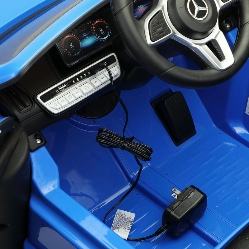 Tobbi Mercedes-Benz EQC Officially Licensed Ride-On Kid's Toy Car, Blue mercedes benz eqc licensed ride on kids electric car blue 23