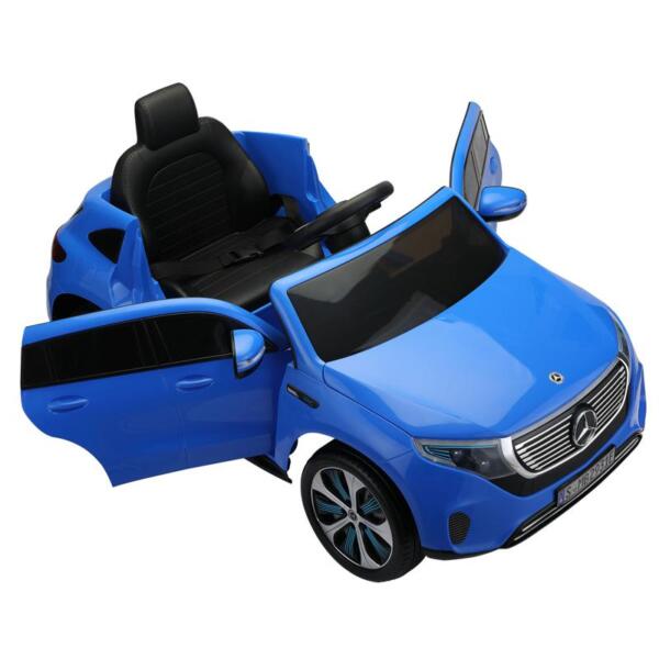 Tobbi Mercedes-Benz EQC Officially Licensed Ride-On Kid's Toy Car, Blue mercedes benz eqc licensed ride on kids electric car blue 8