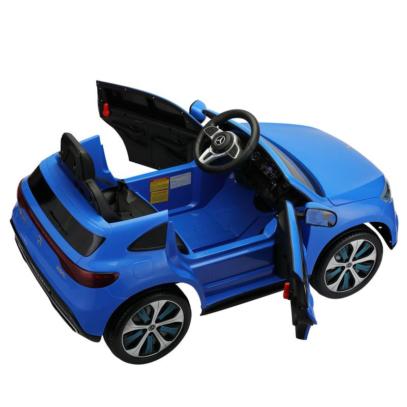 Tobbi Mercedes-Benz EQC Officially Licensed Ride-On Kid's Toy Car, Blue mercedes benz eqc licensed ride on kids electric car blue 9